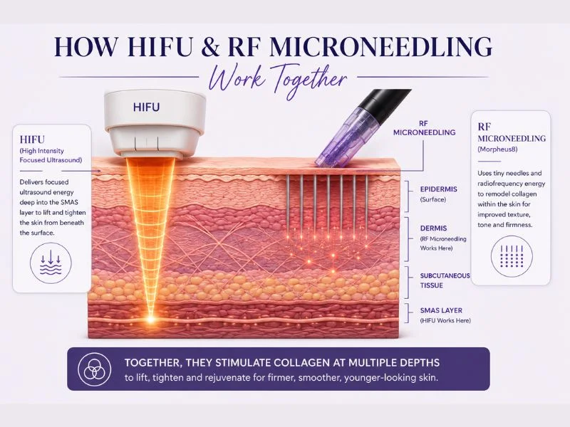 Why combined treatment is the best result with complete skin tightening treatment Livingston